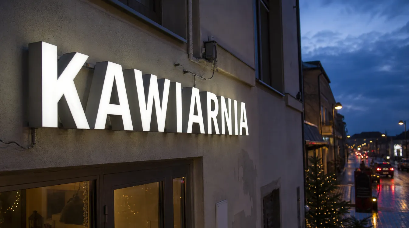 Litery podświetlane — wizualizacja kategorii