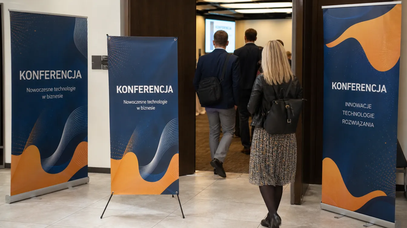 Roll-upy i X-bannery — wizualizacja kategorii