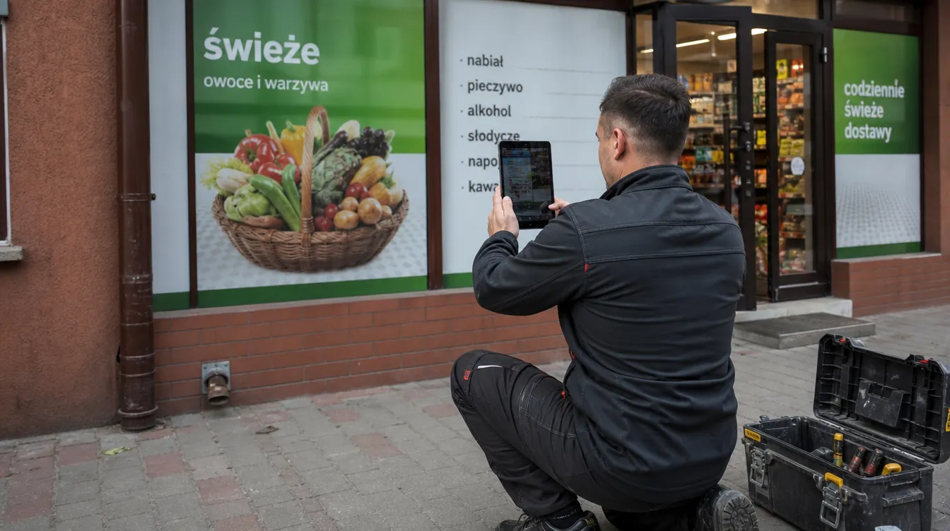 Rollout sieci punktów i raport — wizualizacja kategorii