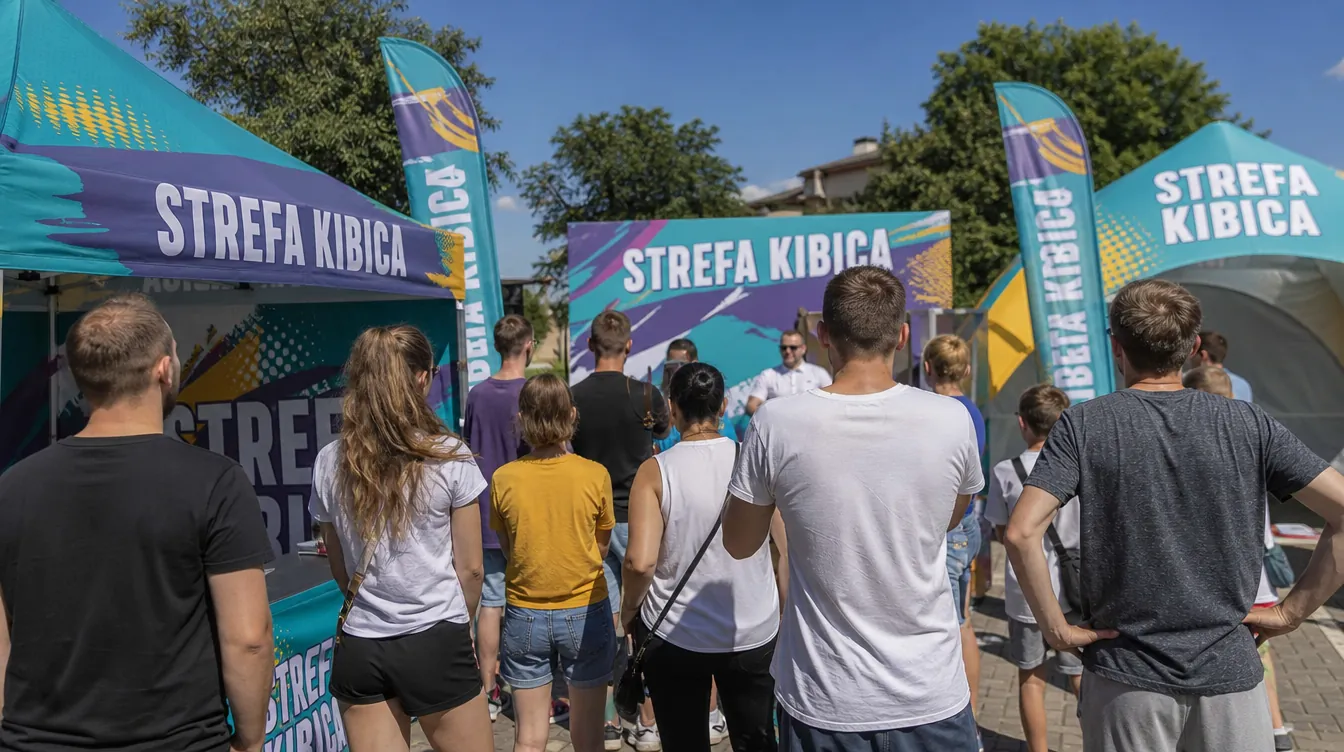 Strefy sponsorskie i kibica — wizualizacja kategorii